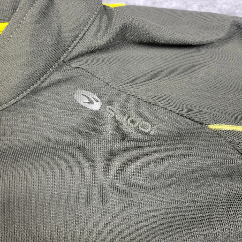 NWT Sugoi Hans Green Yellow Cycling Jersey Men's Athletic Shirt Size 2XL